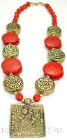 Indian ethnic necklace - click here for large view